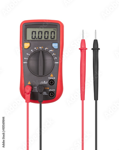 Foto Digital multimeter isolated
