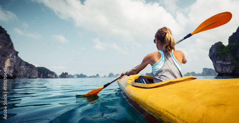 Kayaking - obrazy, fototapety, plakaty 