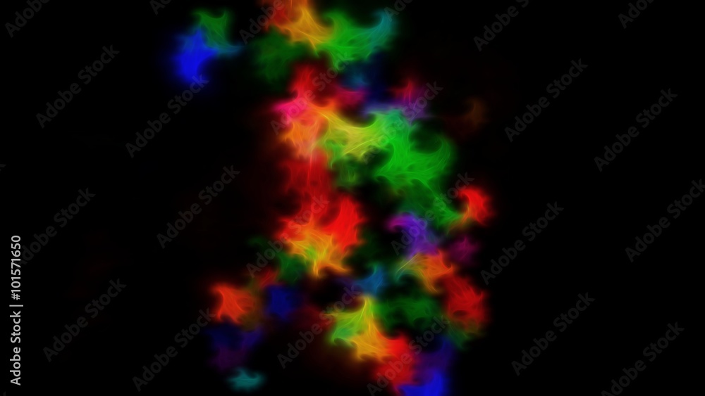 Abstract falling energy leaves Abstract falling energy leaves