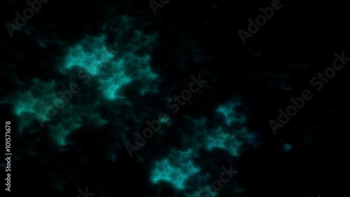 Abstract smooth dark background with light blue fume