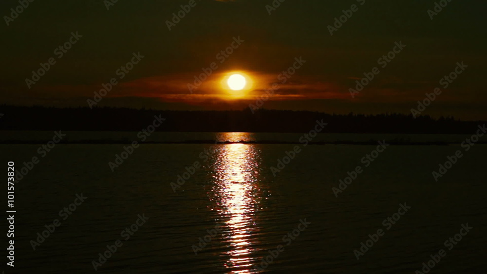 Tranquil Sunrise on Lake Landscape Tranquil Sunrise on Lake Landscape