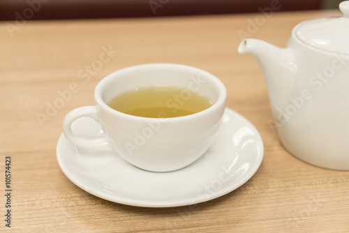 tea cup on table