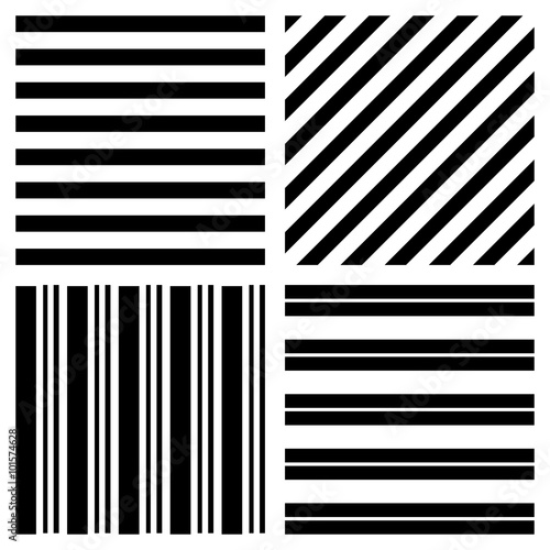 Stripe pattern set vector