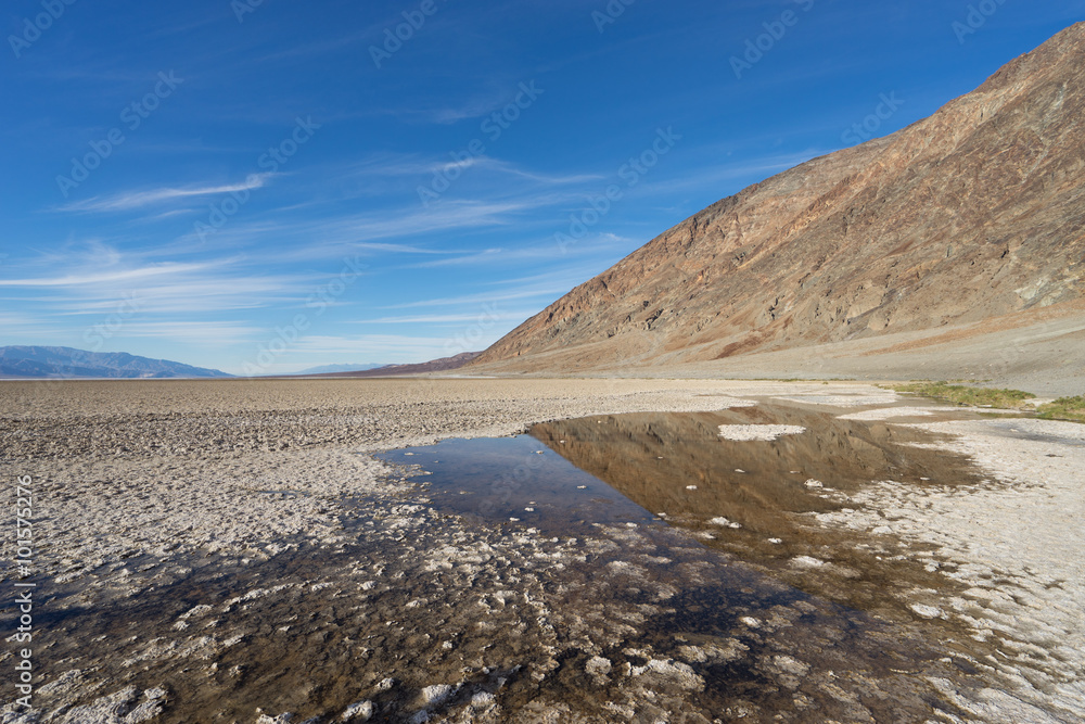 Reflection in the water of Badwater Basin