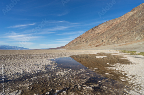 Reflection in the water of Badwater Basin