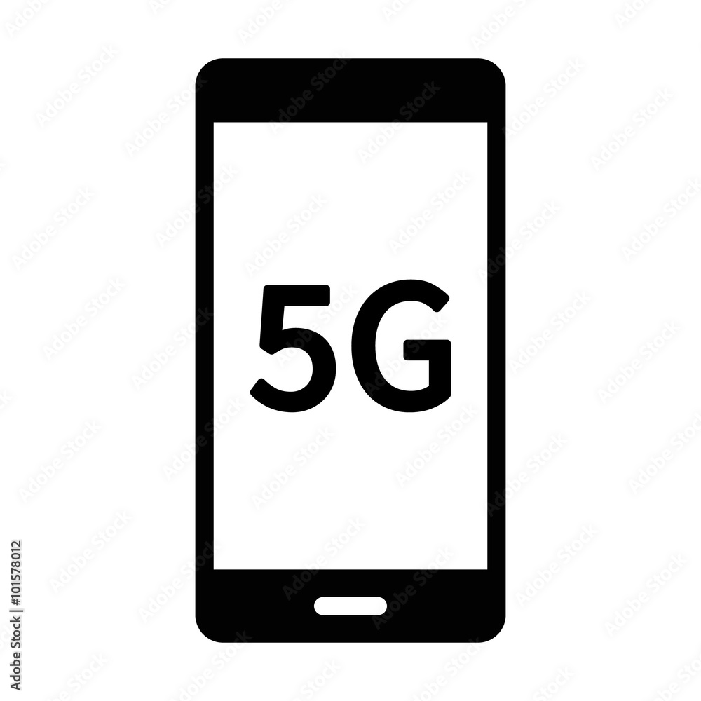 5G 5th generation mobile phone network wireless speed flat icon for apps and websites 5G 5th generation mobile phone network wireless speed flat icon for apps and websites
