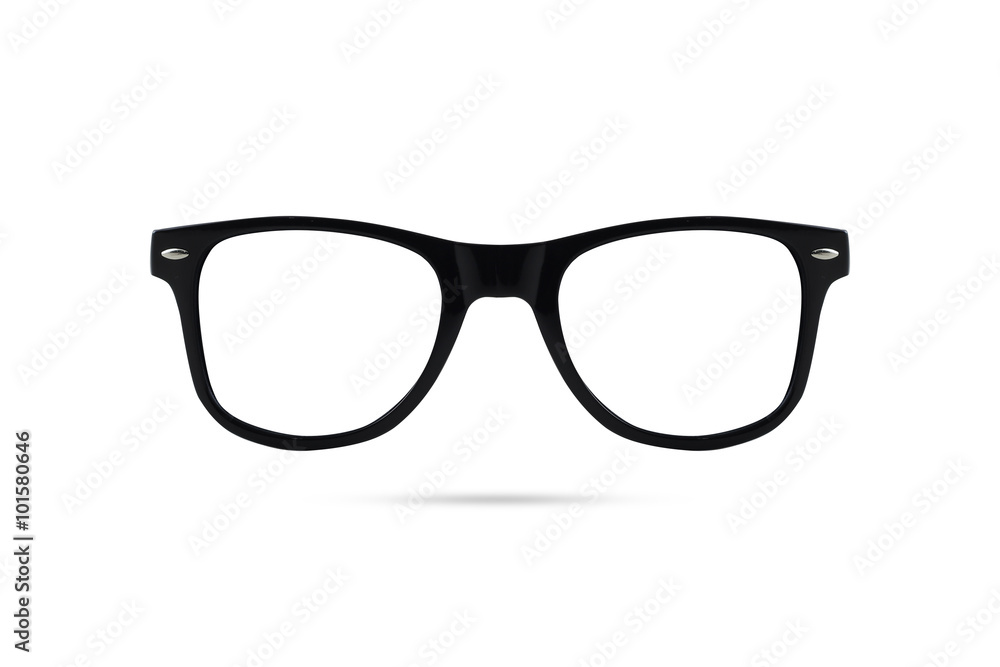 Fashion glasses style plastic-framed isolated on white backgroun Fashion glasses style plastic-framed isolated on white backgroun