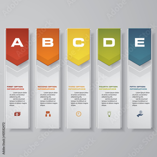 Design clean number banners template/graphic or website layout. Vector.