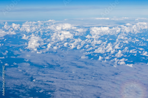 Panorama sky with clouds