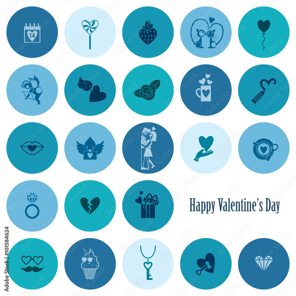 Happy Valentines Day Icons Happy Valentines Day Icons