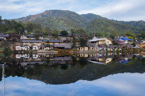 Old Village is reflection Rak Thai Village in Pai,Mae Hong Son,Thailand.