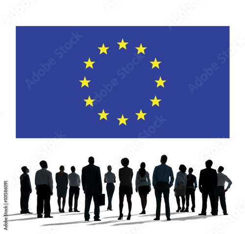 European Union Country Flag Nationality Culture Liberty Concept