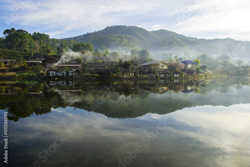 Old Village is reflection Rak Thai Village in Pai Mae Hong Son Thailand.