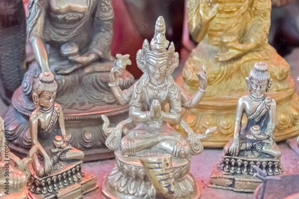 Metal figurine of Indian god Metal figurine of Indian god