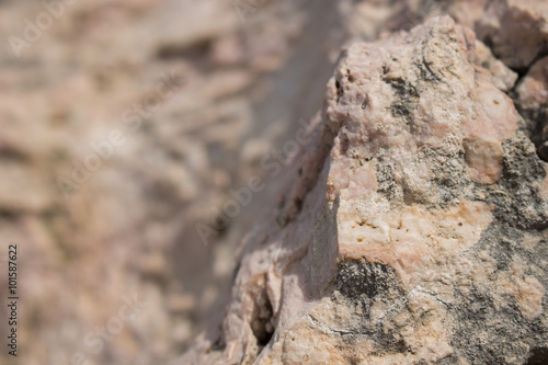 Rocks with blurred background