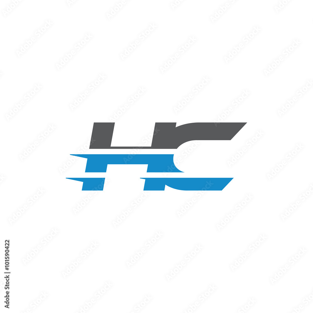 Simple Modern Dynamic Letter Initial Logo hc Simple Modern Dynamic Letter Initial Logo hc