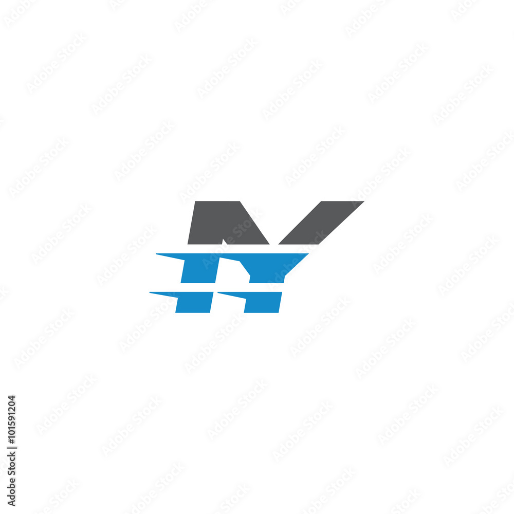 Simple Modern Dynamic Letter Initial Logo iy Simple Modern Dynamic Letter Initial Logo iy