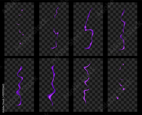 Animation of lightning. 