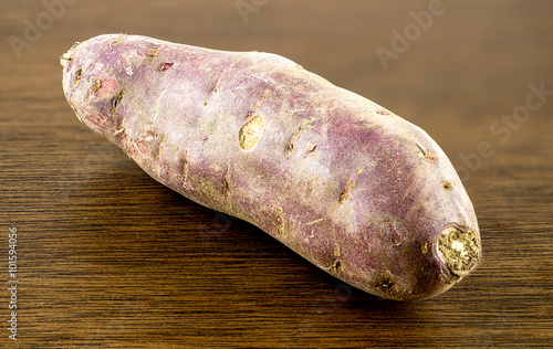 Macro of exotic purple skinned potato