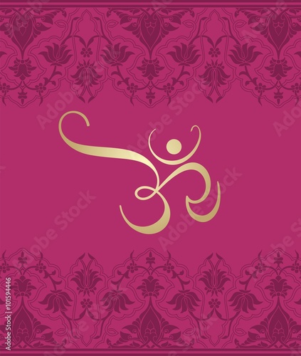 aum syllable, paisley design , Hinduism , India