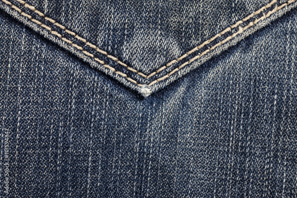 Blue jeans sewing line of closeup texture. Blue jeans sewing line of closeup texture.