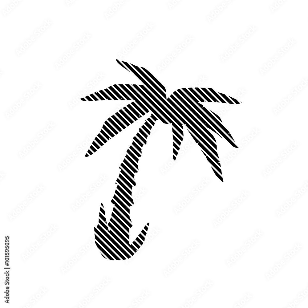Palm sign on white.