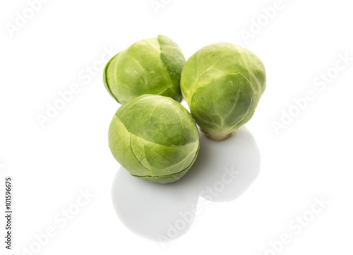 Brussels sprout over wooden background