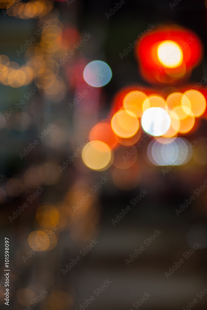Background blur bokeh lights.