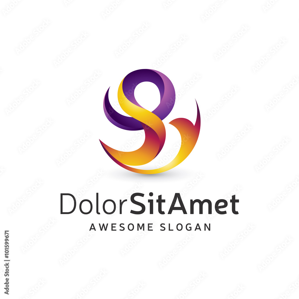 Abstract Color Flame Consulting logo Abstract Color Flame Consulting logo
