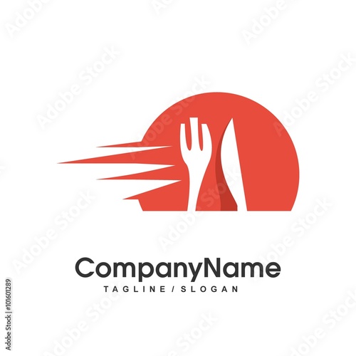 fast food logo icon Vector
