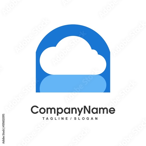 Cloud logo icon Vector