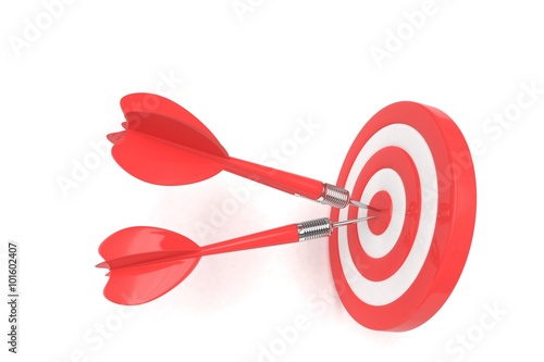 Three arrows darts in center.