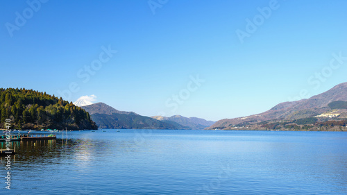 Mount Fuji  Lake Ashinoko  Hakone  Japan