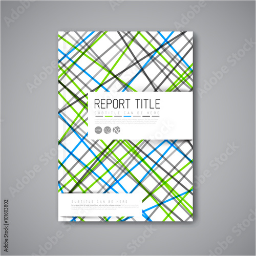 Modern Vector abstract brochure design template
