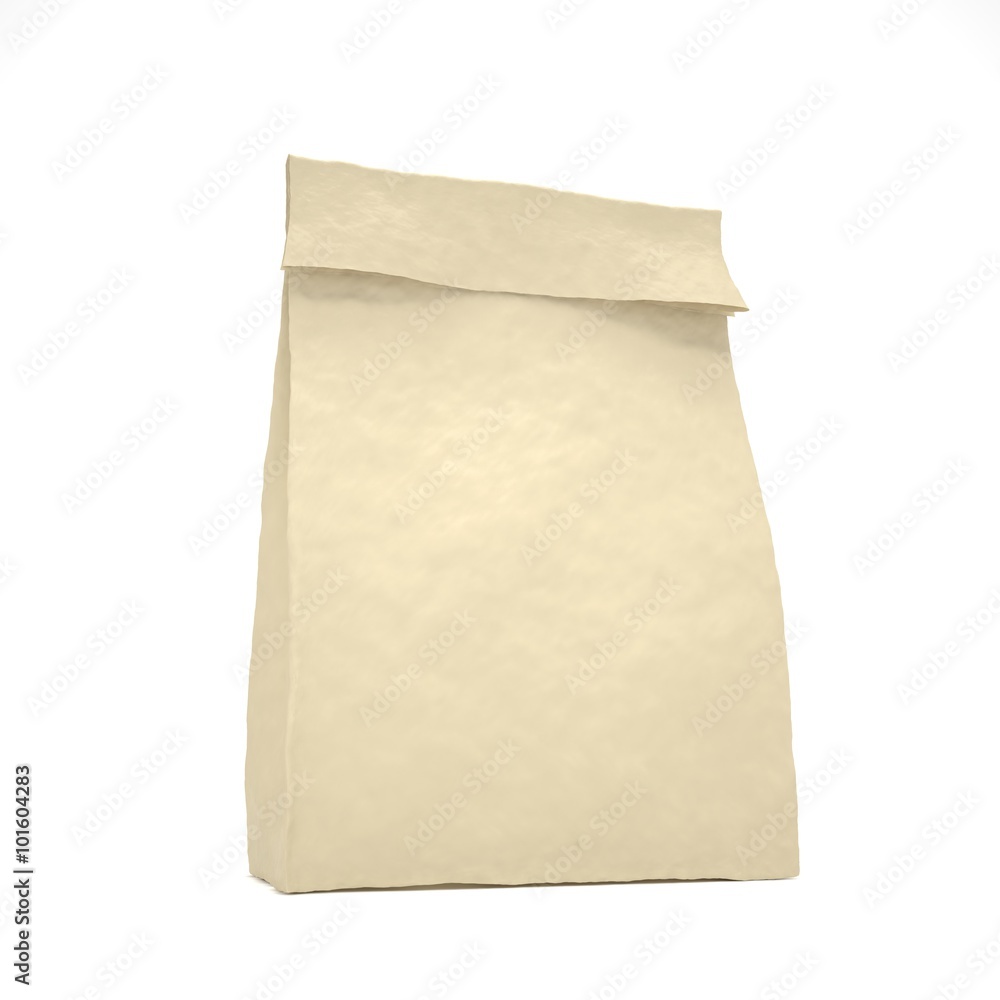 Lunch bag on white Lunch bag on white