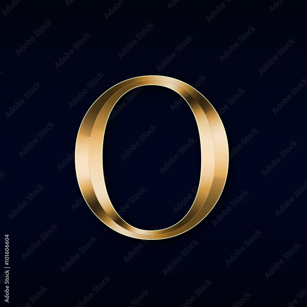 Gold letter Gold letter