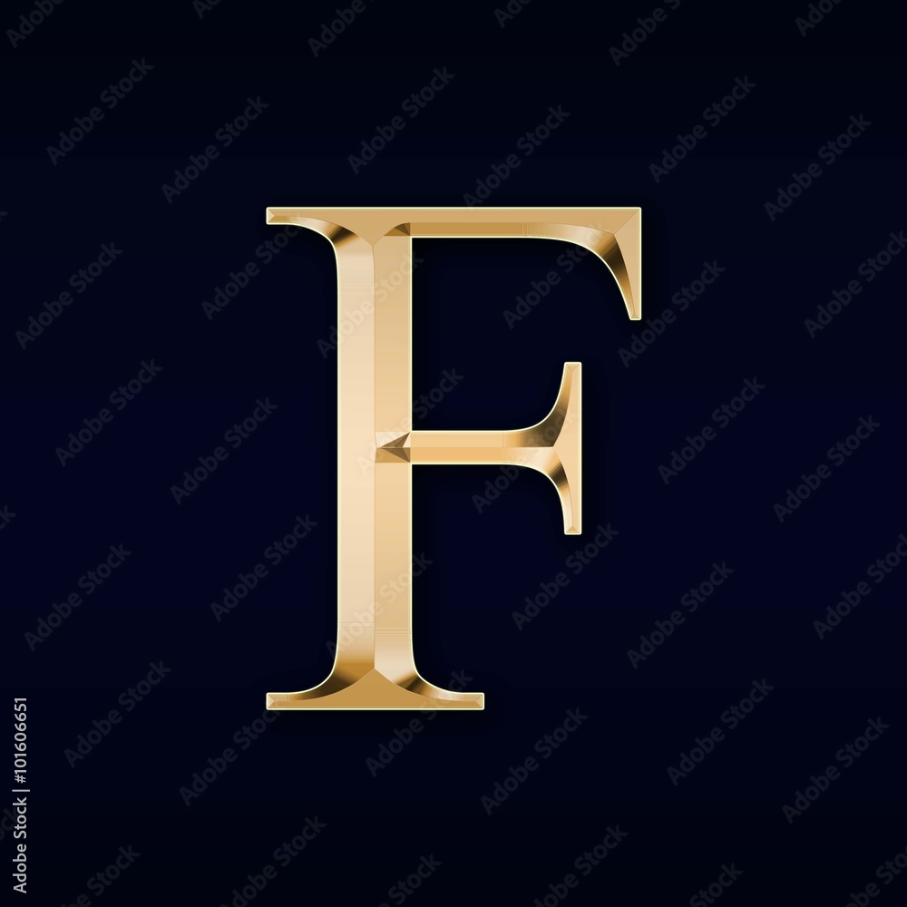 Gold letter Gold letter