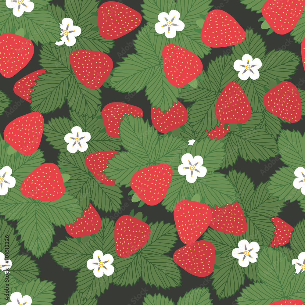 seamless pattern strawberries seamless pattern strawberries
