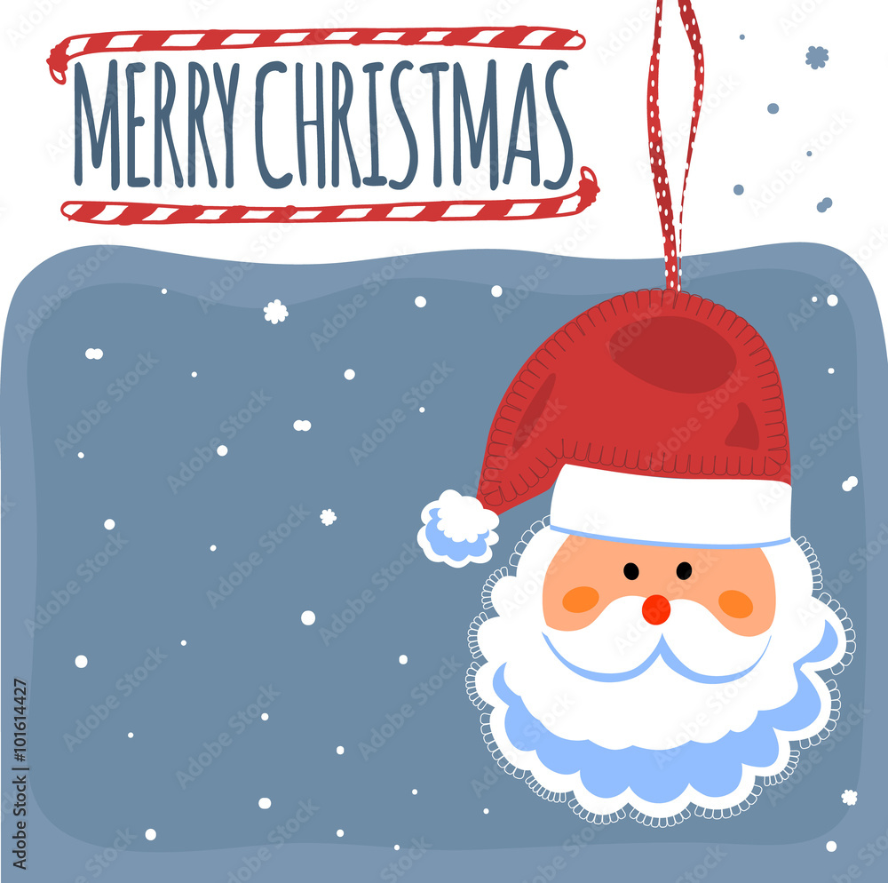 Merry Christmas post card with Santa Clause. Merry Christmas post card with Santa Clause.