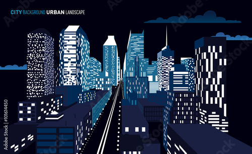 Seamless pattern with architectural building. 