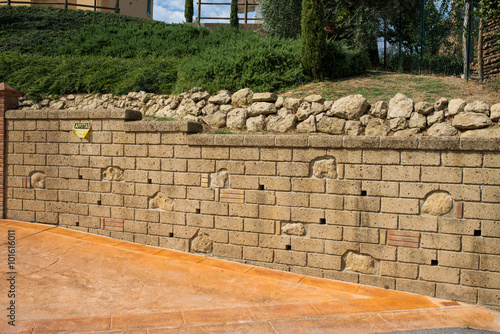 Muro di sostegno, elementi prefabbricati