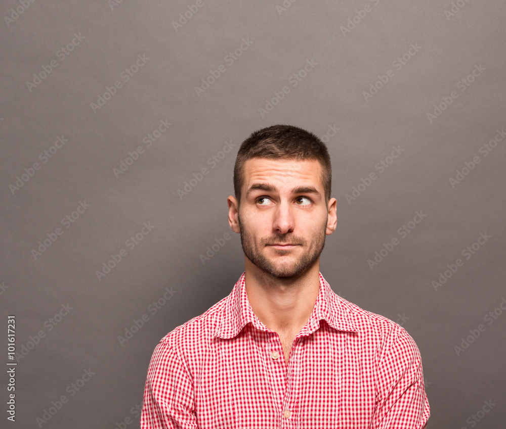 Handsome man in studio