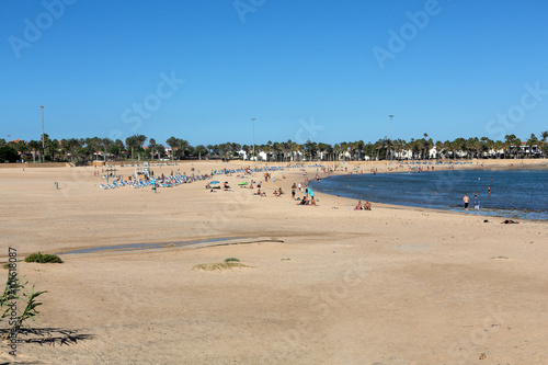 Beach in Caleta de Fuste, Fuerteventura Spain © wjarek