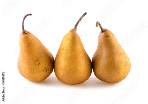 Beautiful golden brown russeted pears
