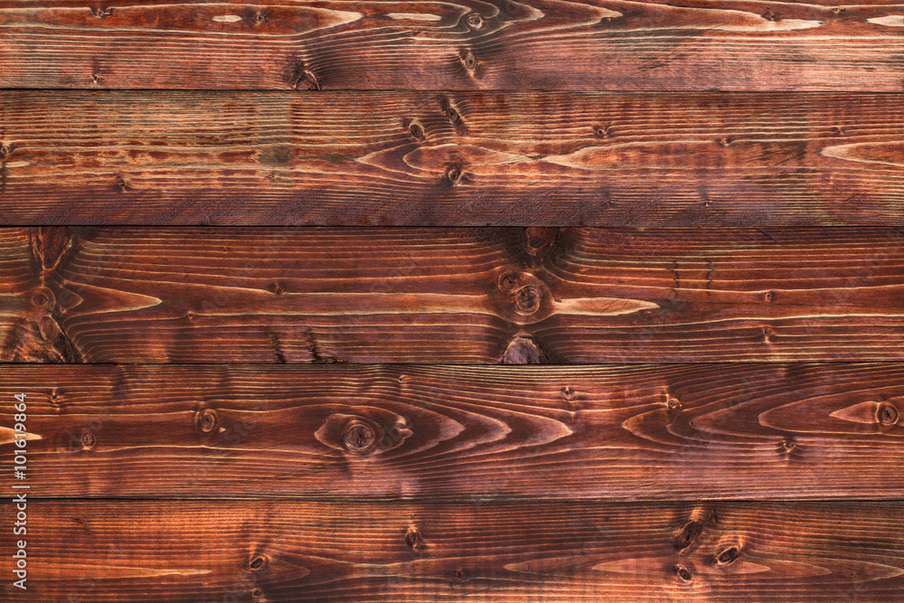 Naklejka premium Rustic brown red wood background