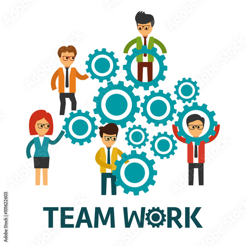 Teamwork vector illustration