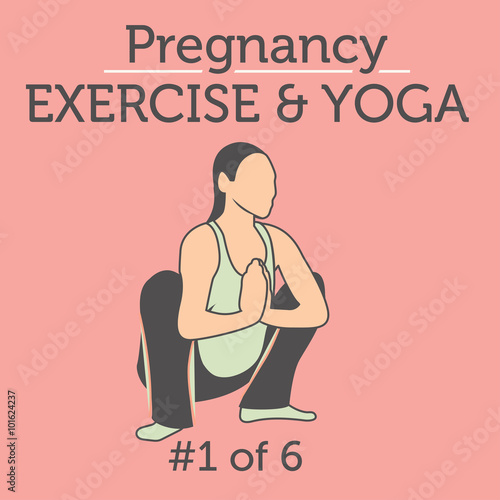 A Beautiful Young Lady doing her Pregnancy Exercise and Yoga Workouts