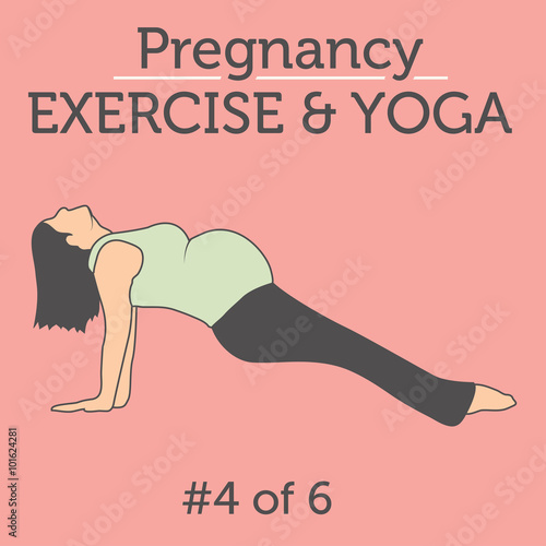 A Beautiful Young Lady doing her Pregnancy Exercise and Yoga Workouts