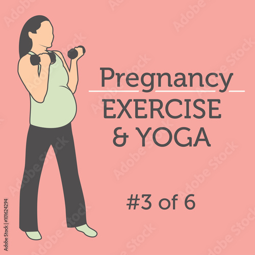 A Beautiful Young Lady doing her Pregnancy Exercise and Yoga Workouts