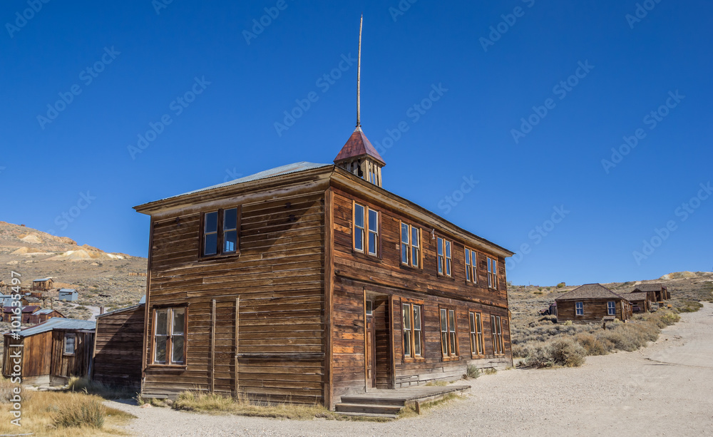 Old School in Bodie State Historic Park Old School in Bodie State Historic Park